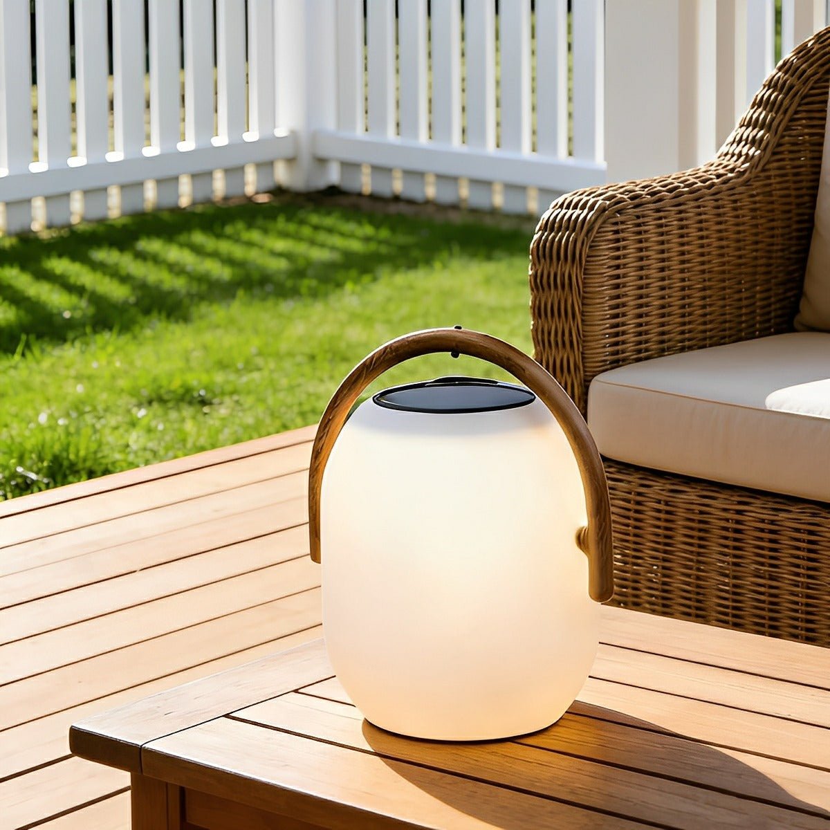 Solar + Rechargeable / 12'' Diax18'' H / Single