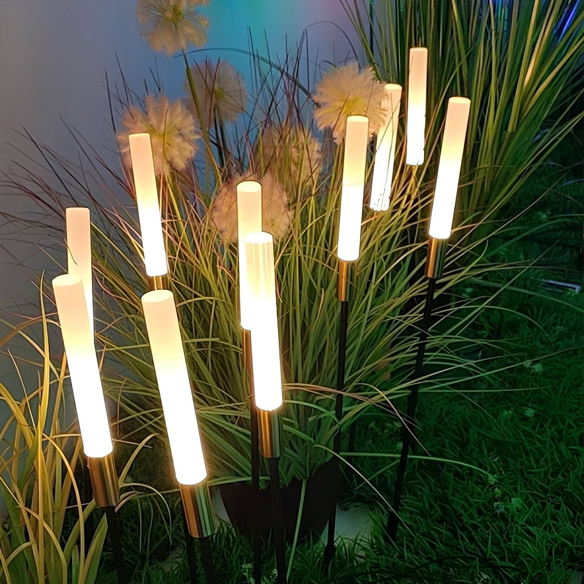 Waterproof Solar Reed Shaped Lights LED Garden Landscape Lawn Lighting - Flyachilles