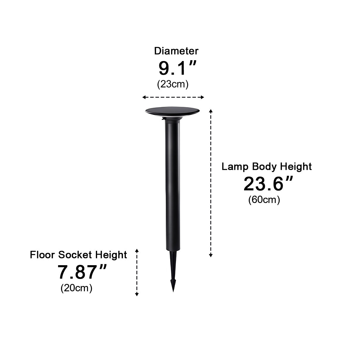 Waterproof Solar Round UFO Shaped LED Path Lights Outdoor Lawn Lights - Flyachilles