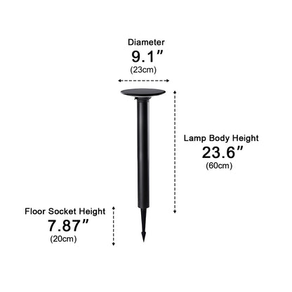 Waterproof Solar Round UFO Shaped LED Path Lights Outdoor Lawn Lights - Flyachilles