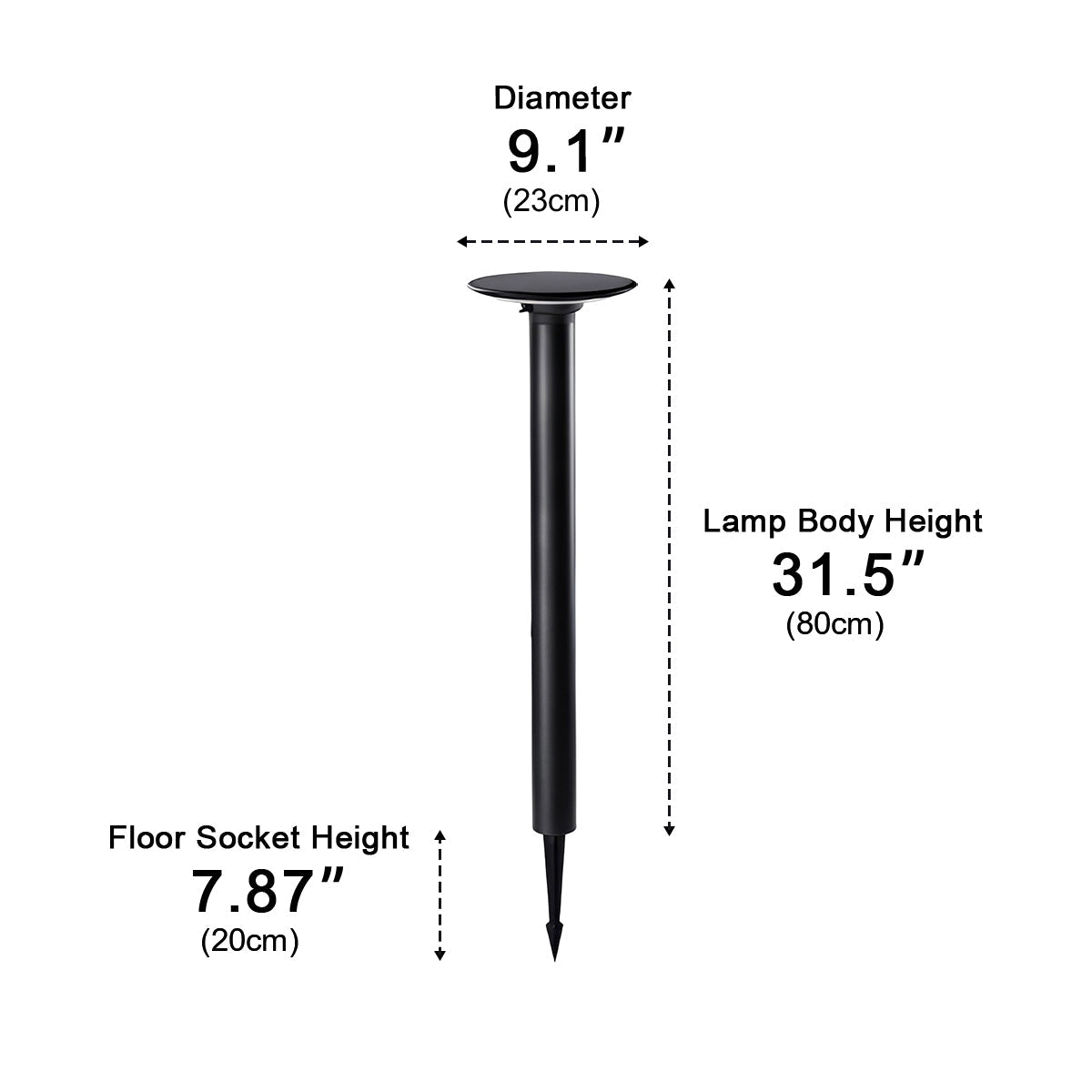 Waterproof Solar Round UFO Shaped LED Path Lights Outdoor Lawn Lights - Flyachilles