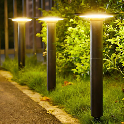 Waterproof Solar Round UFO Shaped LED Path Lights Outdoor Lawn Lights - Flyachilles