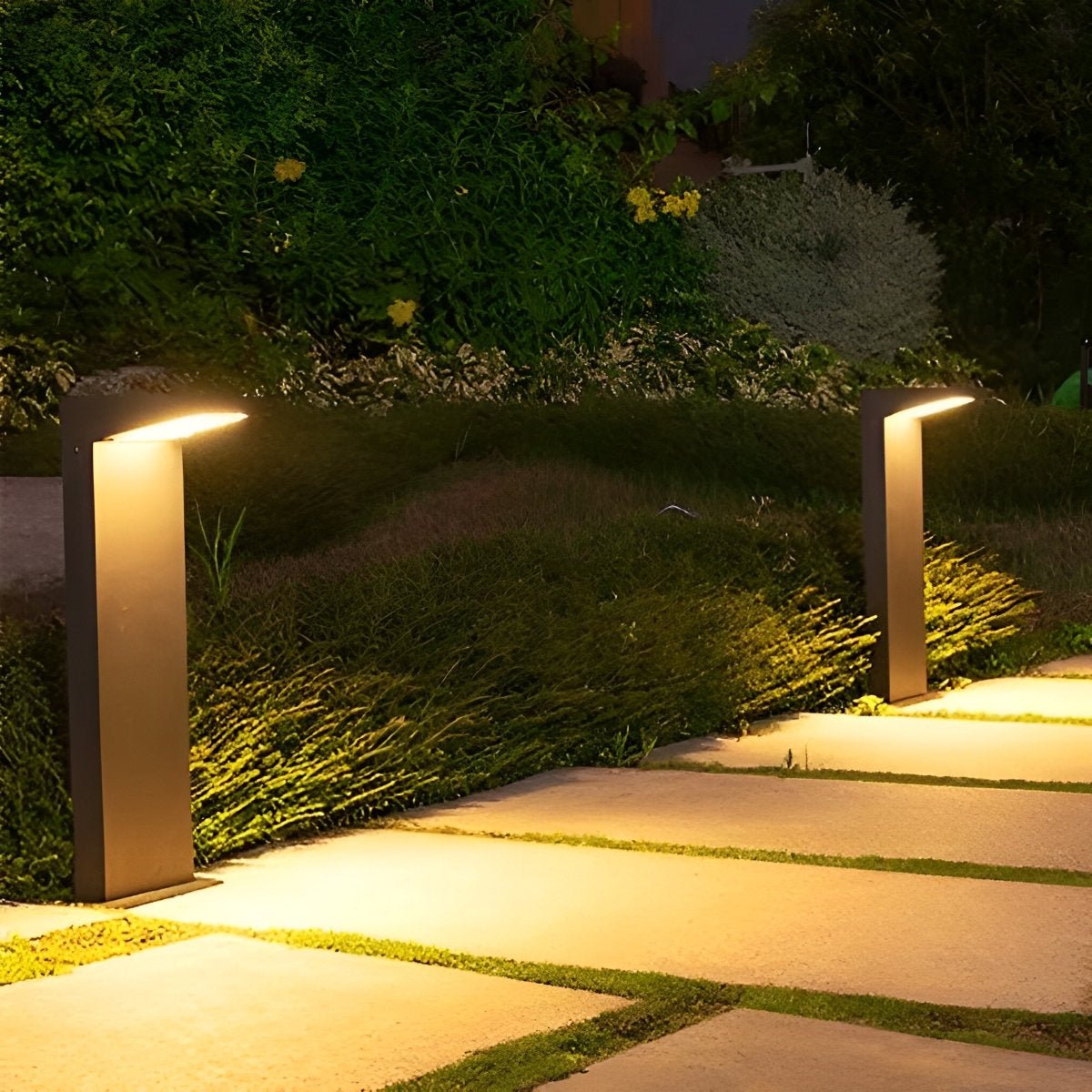 Waterproof Solar Side Standing LED Outdoor Post Lights Pathway Lights - Flyachilles