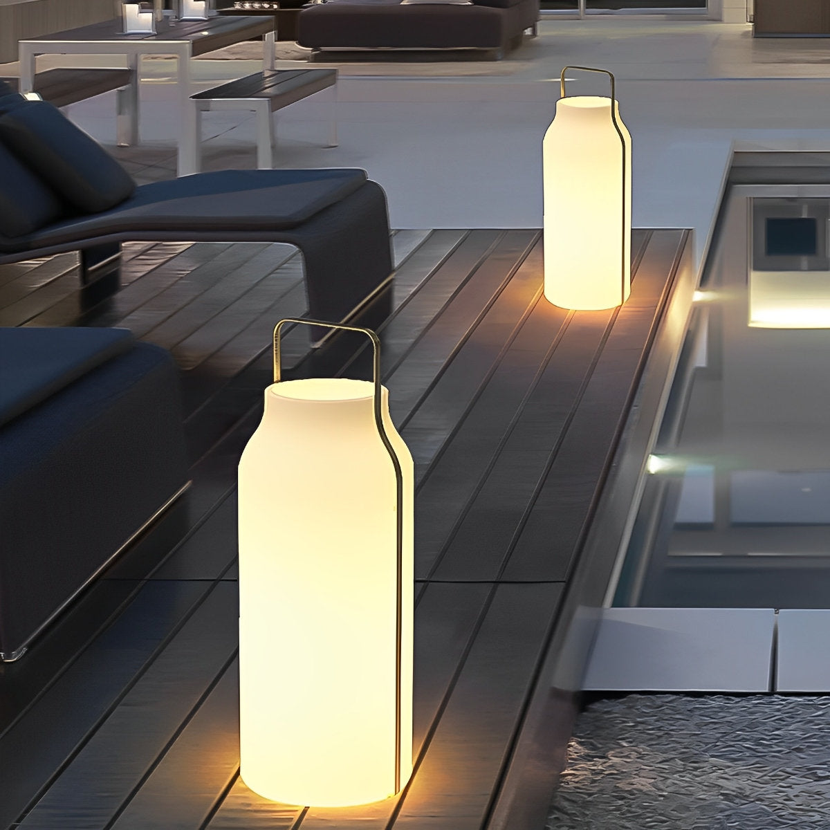 Waterproof Solar Vase Shape LED Outdoor Floor Lamp - Flyachilles