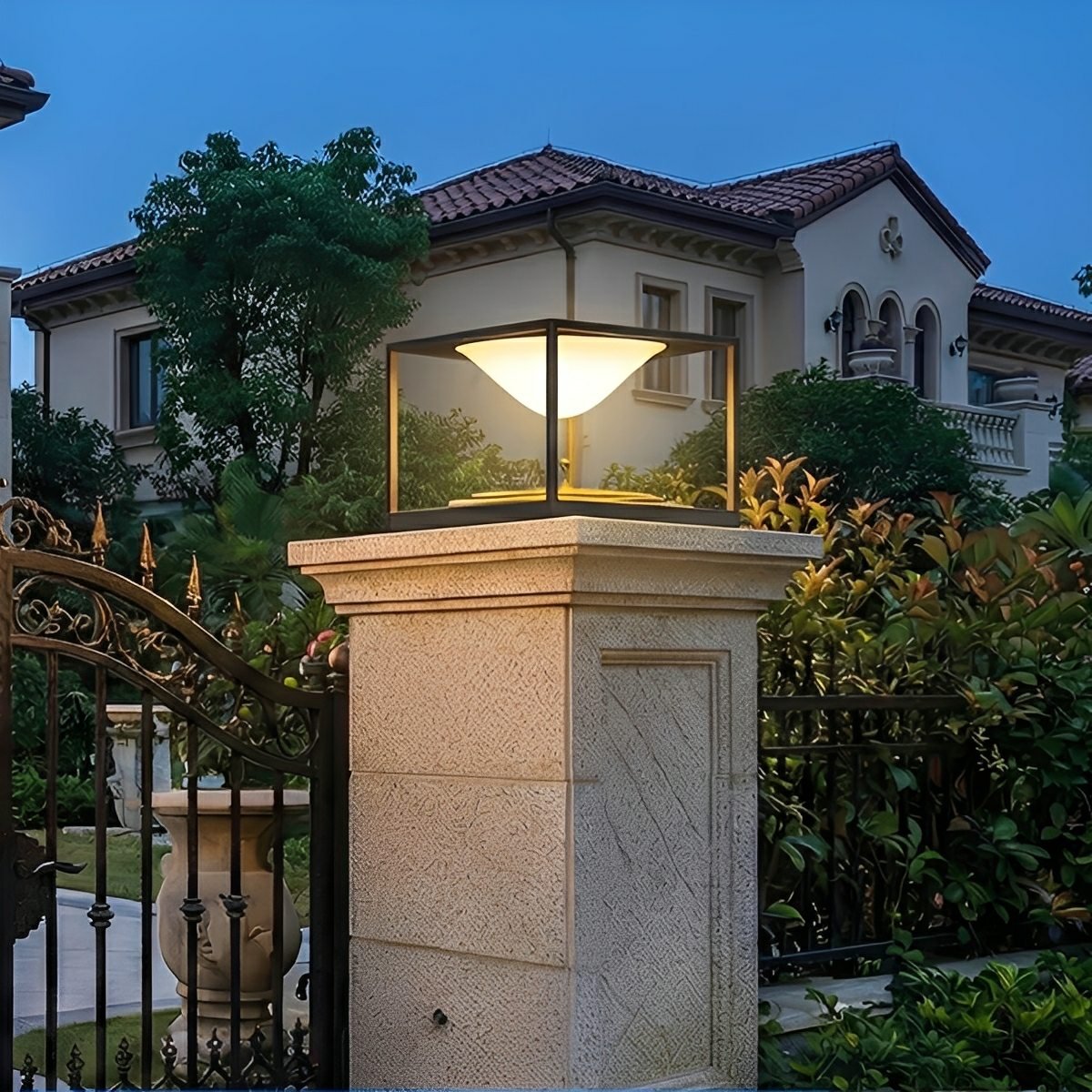 Waterproof Square Dripping LED Outdoor Post Lights - Flyachilles