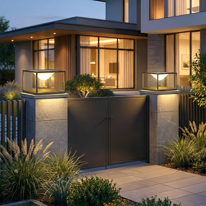 Waterproof Square Dripping LED Outdoor Post Lights - Flyachilles