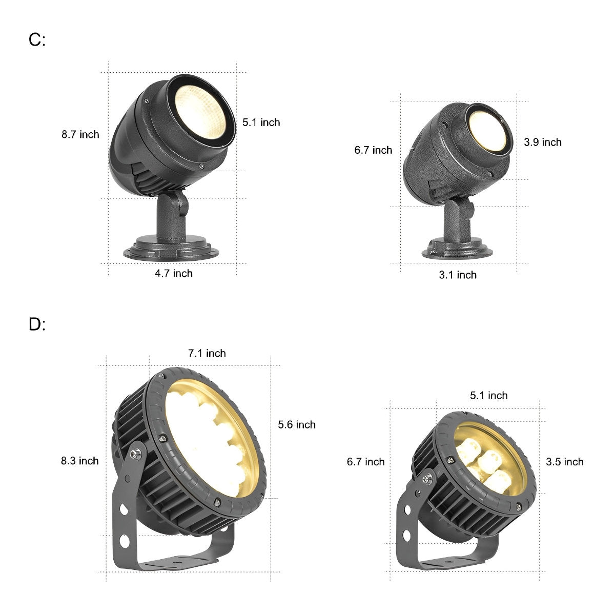 Waterproof Unique Outdoor Spotlight Lighting Tree Light Wall Light - Flyachilles