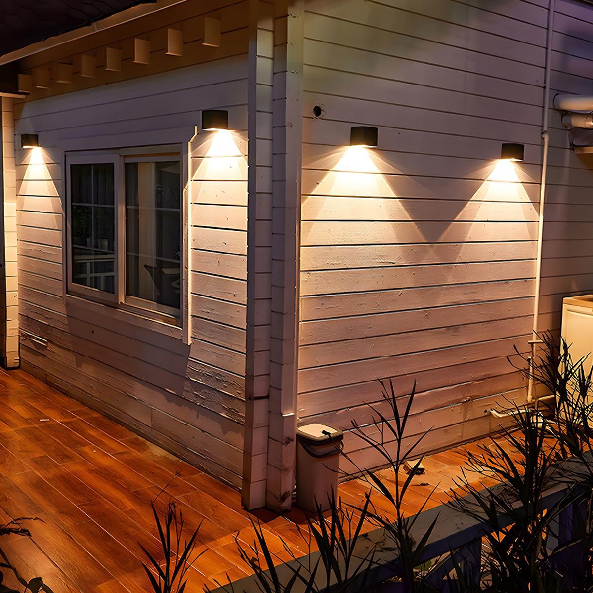 Waterproof Up and Down LED Outdoor Wall Sconces - Flyachilles