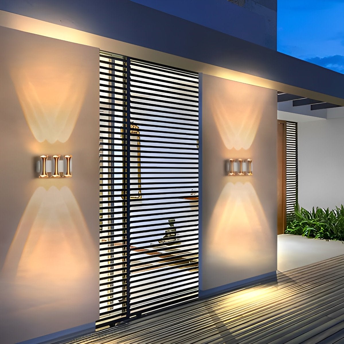 Waterproof Up and Down Lights LED Modern Outdoor Wall Sconce - Flyachilles