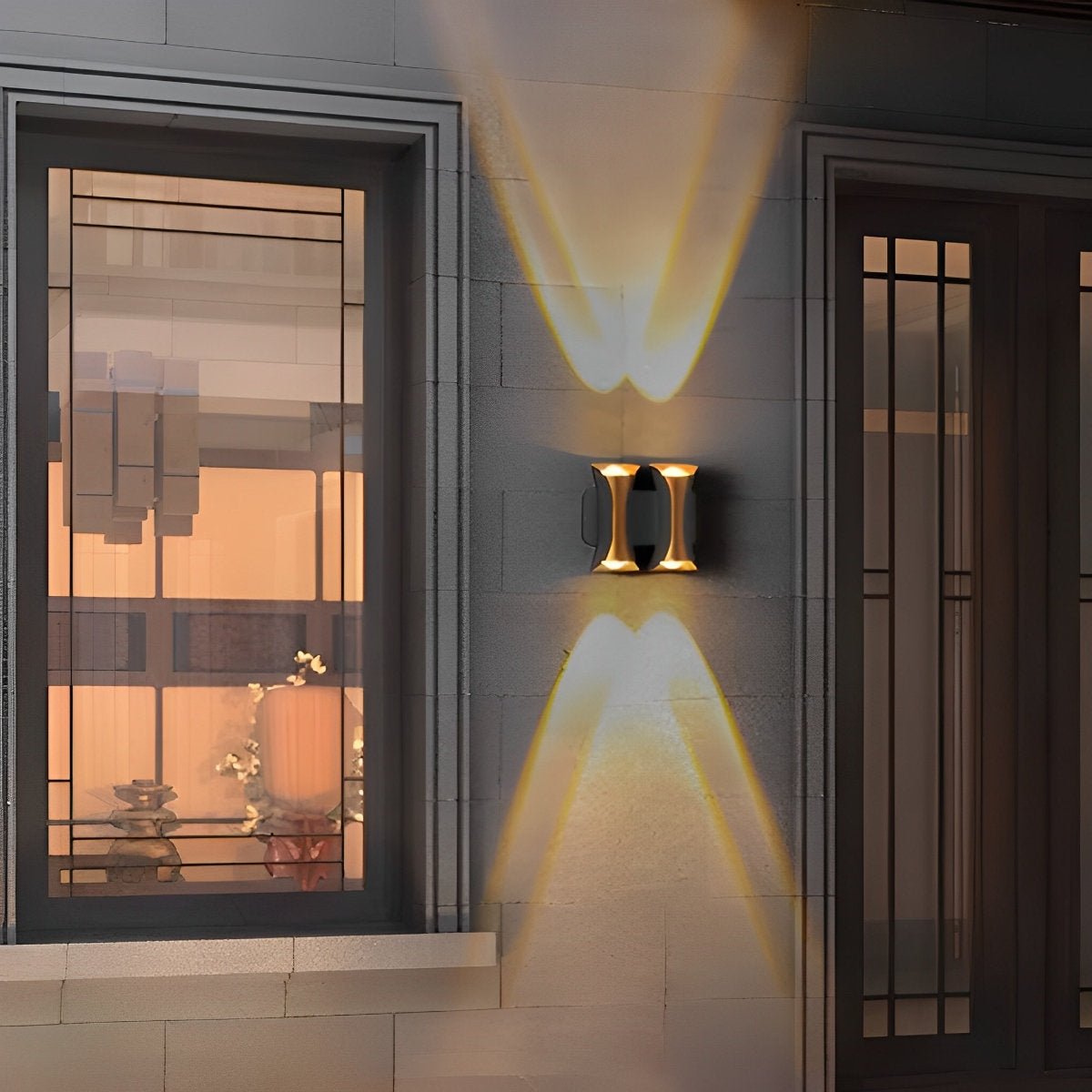 Waterproof Up and Down Lights LED Modern Outdoor Wall Sconce - Flyachilles