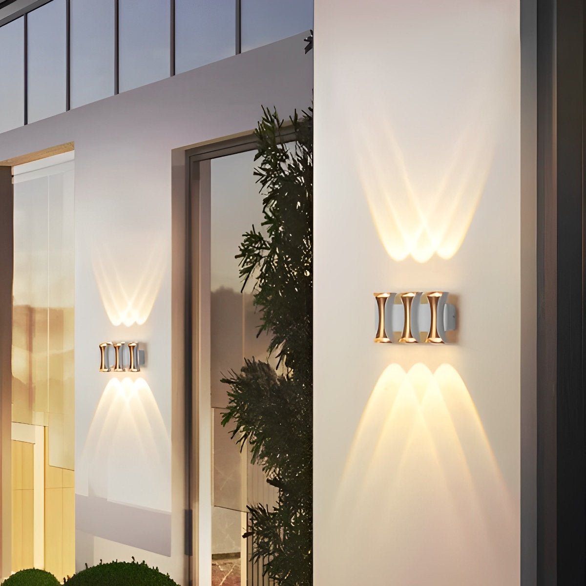 Waterproof Up and Down Lights LED Modern Outdoor Wall Sconce - Flyachilles