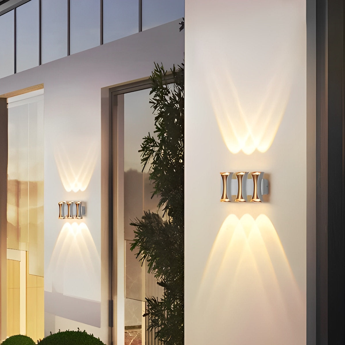 Waterproof Up and Down Lights LED Modern Outdoor Wall Sconce Exterior Lamp - Flyachilles