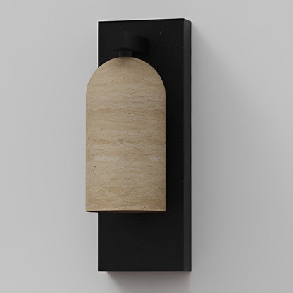 Waterproof Vintage Coastal Cylinder Stone LED Outdoor Wall Light - Flyachilles