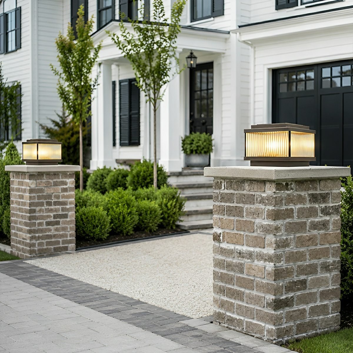 Waterproof Vintage Copper Square LED Outdoor Post Lights - Flyachilles