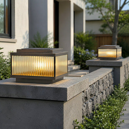 Waterproof Vintage Copper Square LED Outdoor Post Lights - Flyachilles
