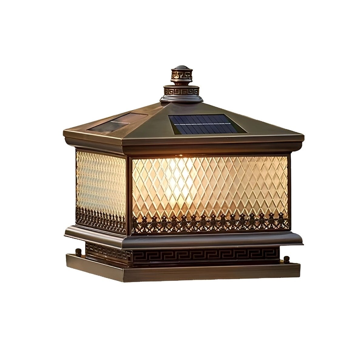 Waterproof Vintage Copper Tower LED Outdoor Post Lights - Flyachilles