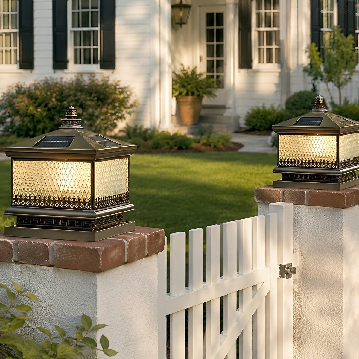 Waterproof Vintage Copper Tower LED Outdoor Post Lights - Flyachilles