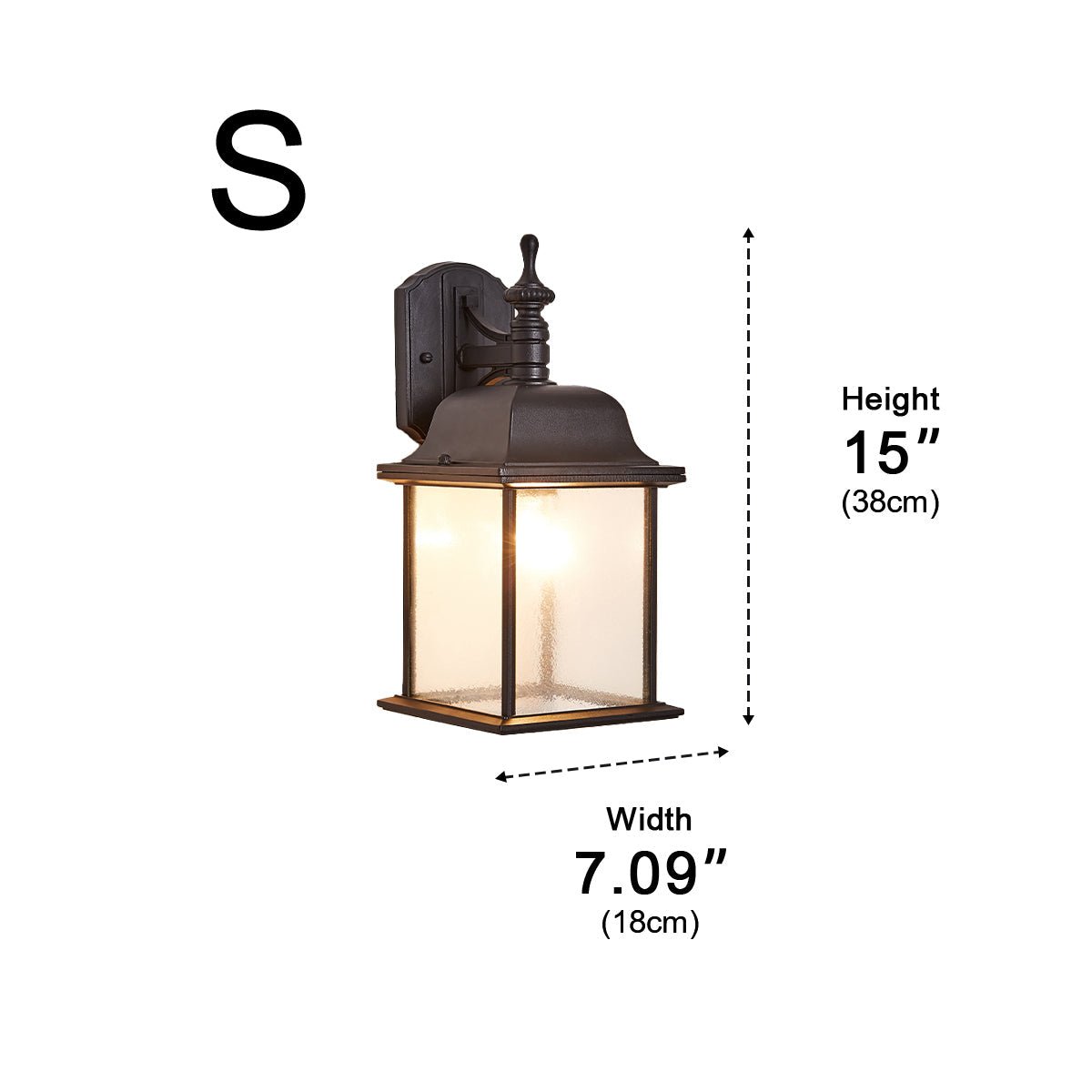 Waterproof Vintage Farmhouse Lantern Outdoor LED Porch Wall Lights - Flyachilles