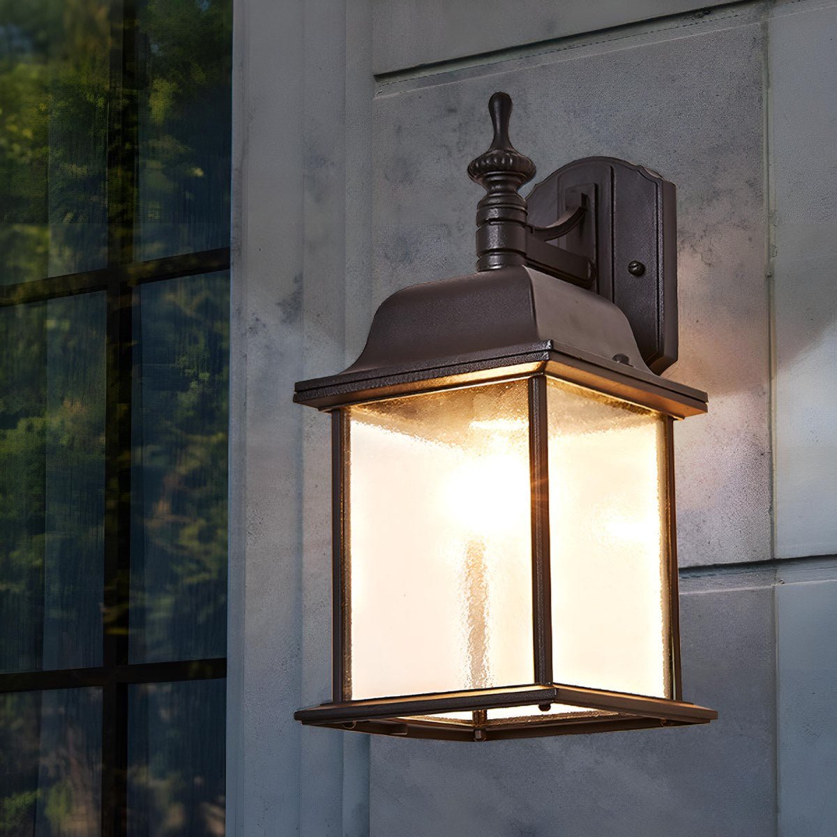 Waterproof Vintage Farmhouse Lantern Outdoor LED Porch Wall Lights - Flyachilles