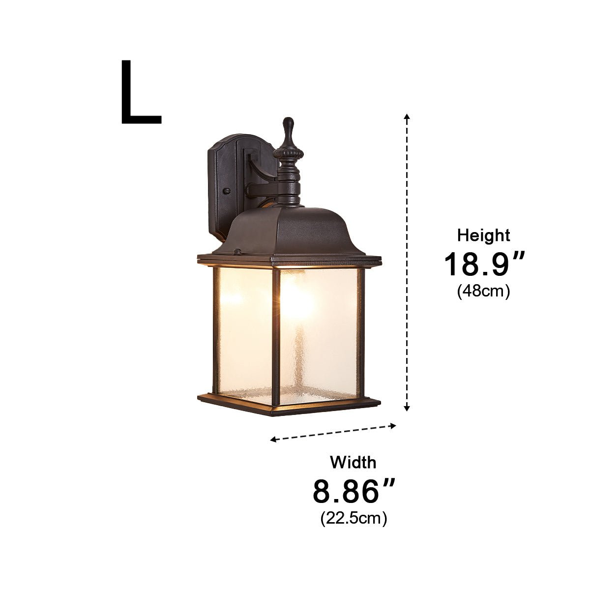 Waterproof Vintage Farmhouse Lantern Outdoor LED Porch Wall Lights - Flyachilles
