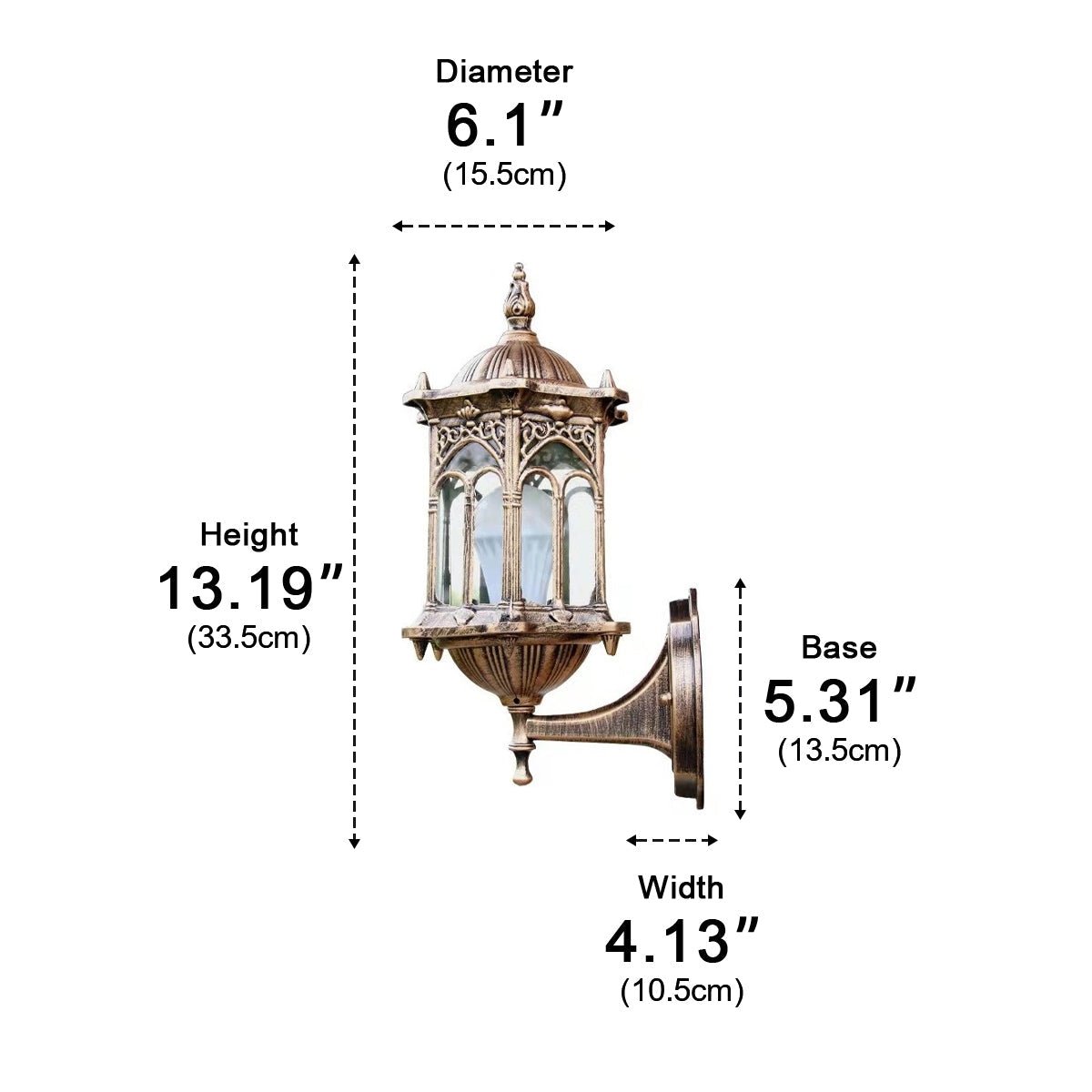 Waterproof Vintage Gazebo LED Outdoor Porch Wall Lights - Flyachilles