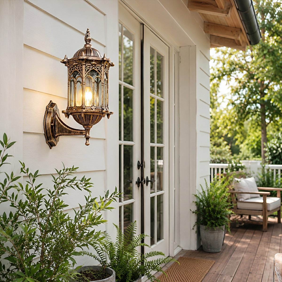 Waterproof Vintage Gazebo LED Outdoor Porch Wall Sconce