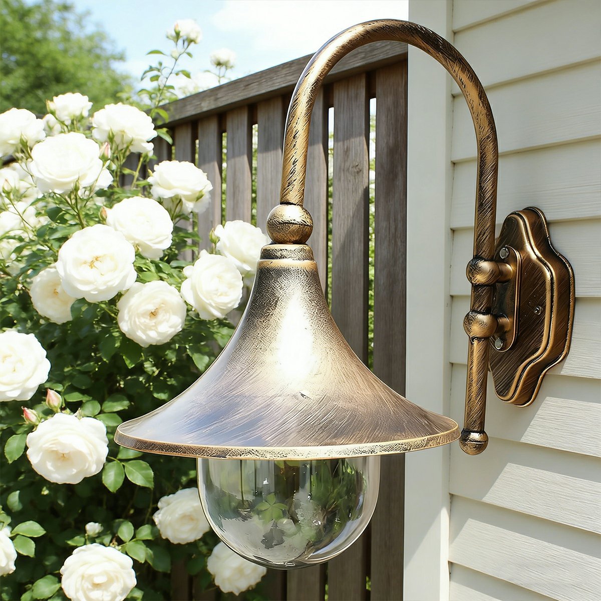 Waterproof Vintage Horn Shape Outdoor LED Wall Lights - Flyachilles