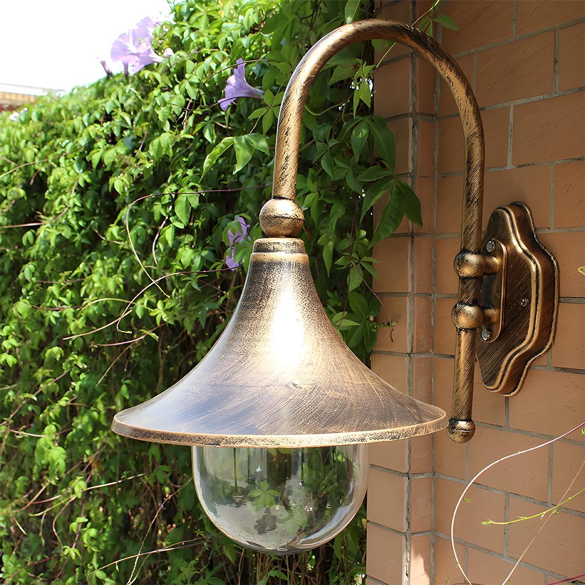 Waterproof Vintage Horn Shape Outdoor LED Wall Lights - Flyachilles