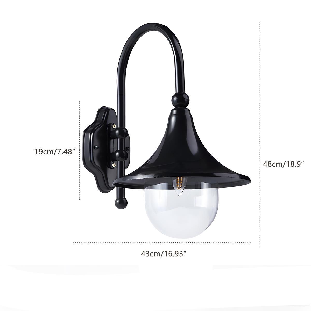 Waterproof Vintage Horn Shape Outdoor LED Wall Lights - Flyachilles
