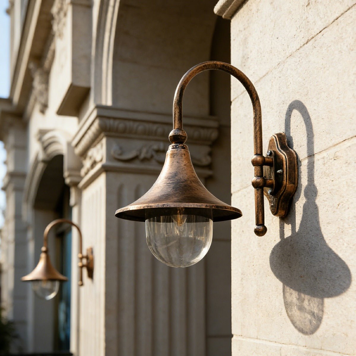 Waterproof Vintage Horn Shape Outdoor LED Wall Lights - Flyachilles