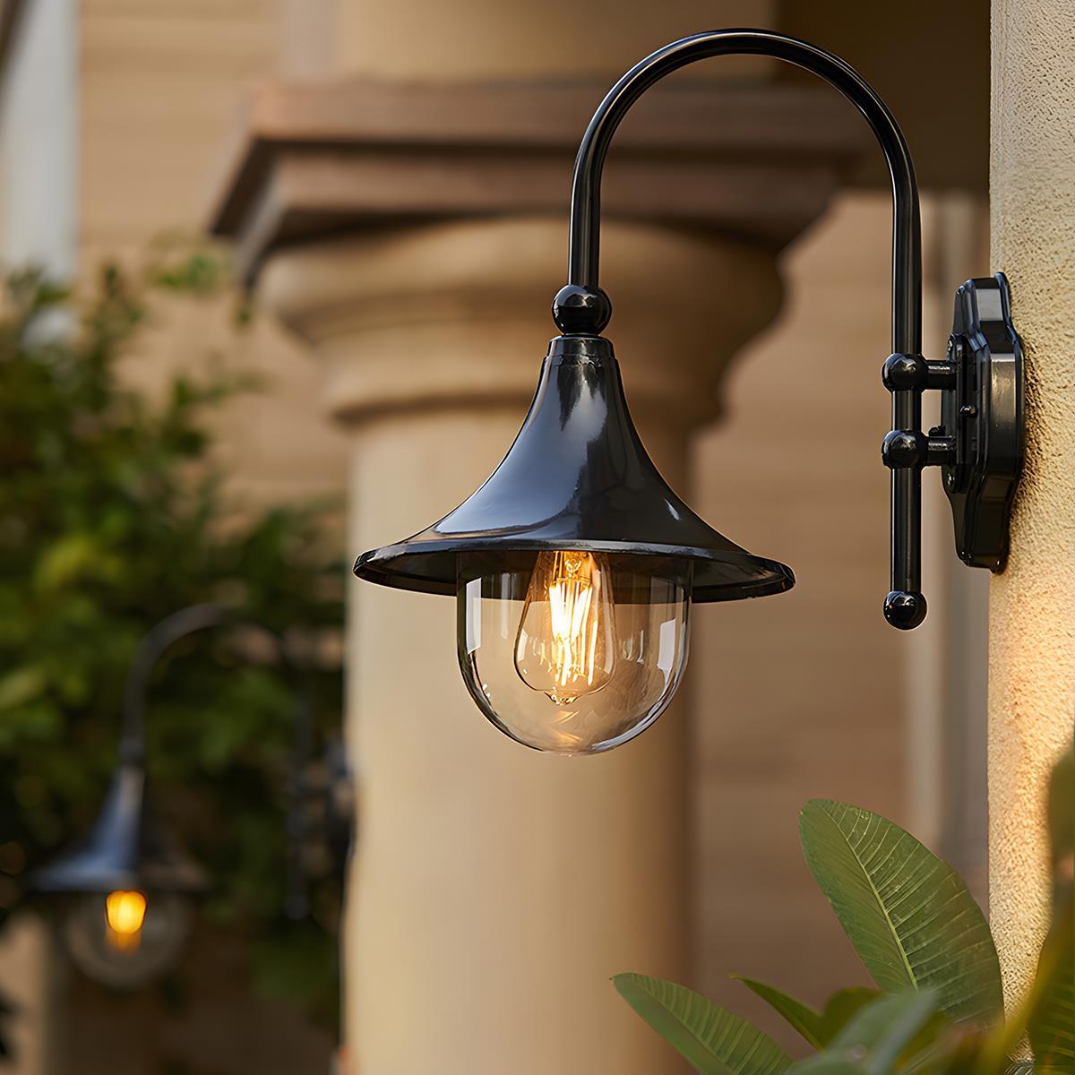 Waterproof Vintage Horn Shape Outdoor LED Wall Lights - Flyachilles