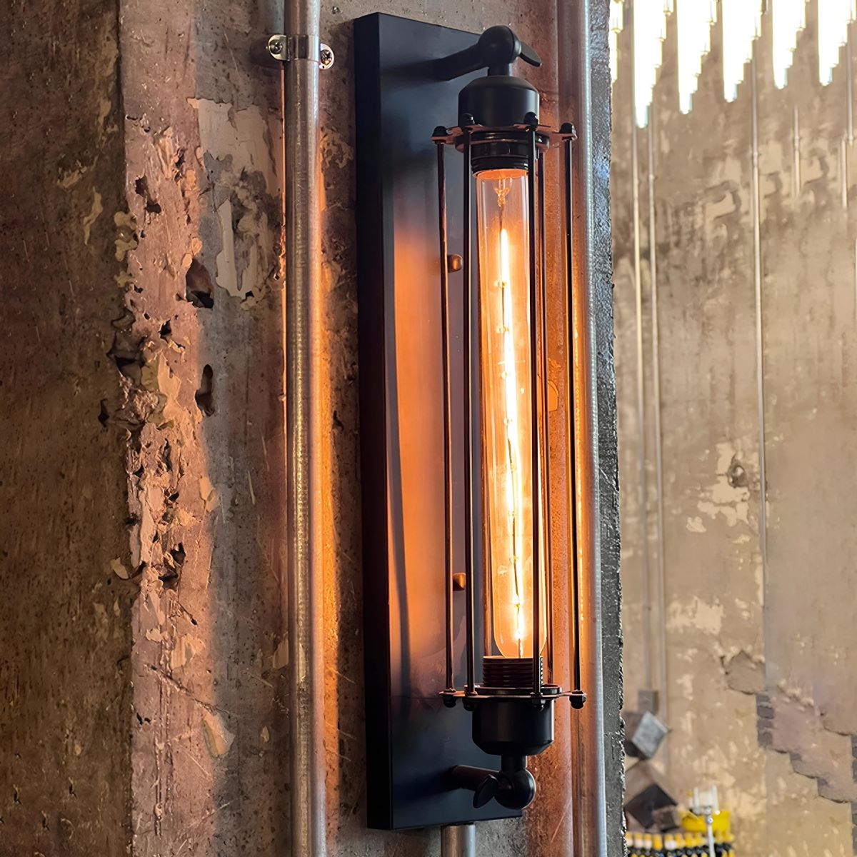 vintage ランプ Vintage Industrial Iron Art LED Wall Sconce Light Wall Lamp Bar