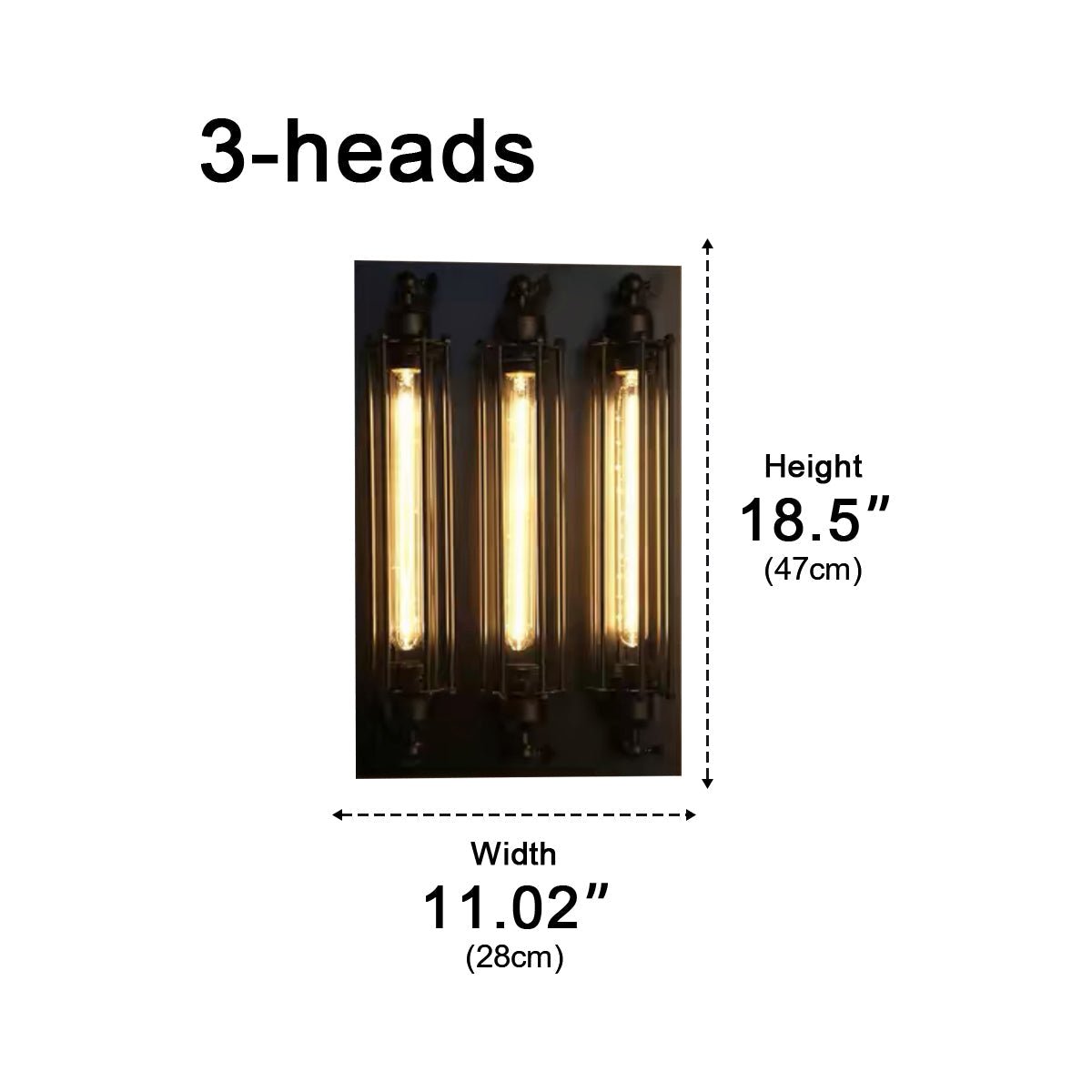 Waterproof Vintage Industrial Iron Art LED Wall Sconces - Flyachilles