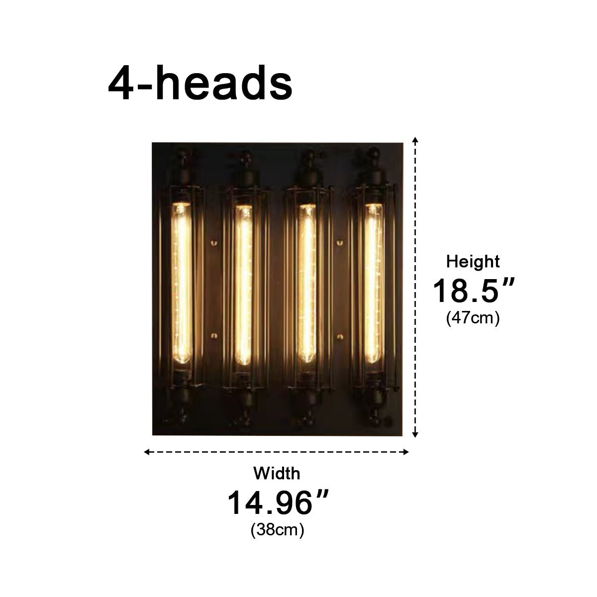 Waterproof Vintage Industrial Iron Art LED Wall Sconces - Flyachilles