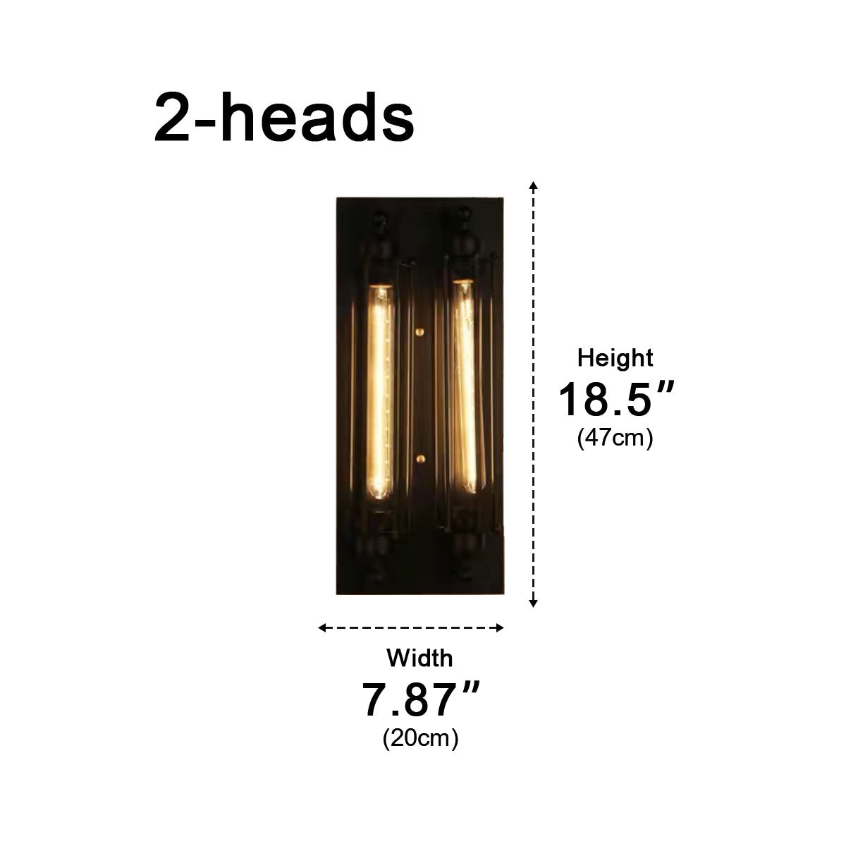 Waterproof Vintage Industrial Iron Art LED Wall Sconces - Flyachilles