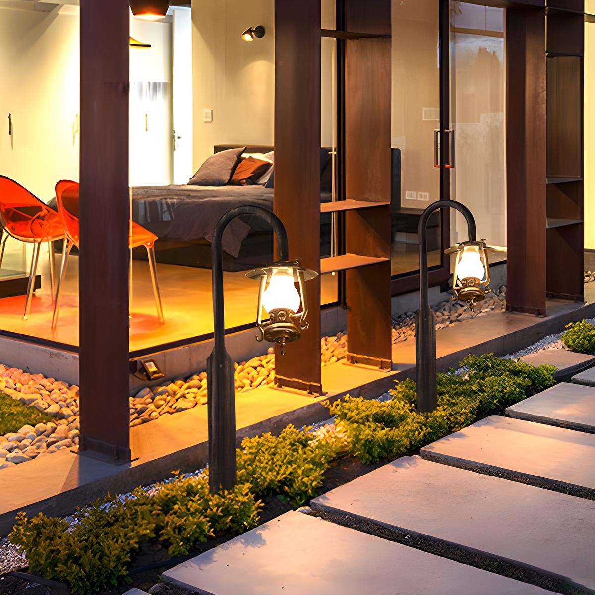 Waterproof Vintage Lantern Outdoor Western Street Lights - Flyachilles