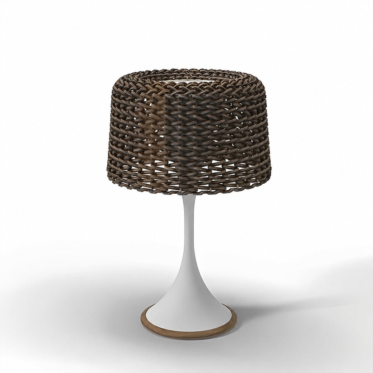 Waterproof Weave Shade LED Outdoor Floor Lamp - Flyachilles