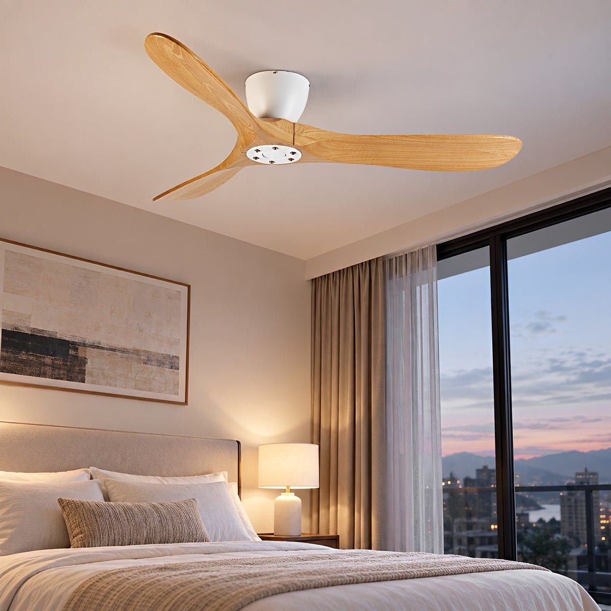 Waterproof Wood DC Motor Outdoor Ceiling Fan - Flyachilles