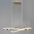 Wavy Double 8-shaped LED Stepless Dimming Modern Chandelier Hanging Lamp - Flyachilles