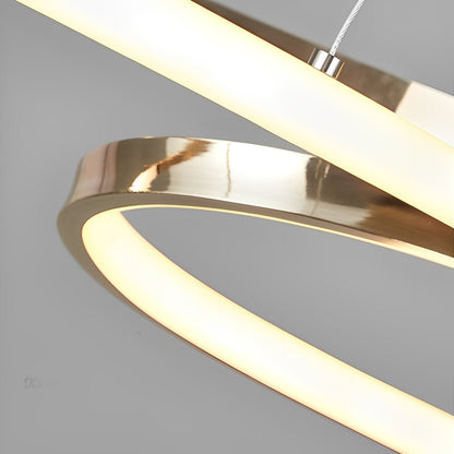 Wavy Double 8 - shaped LED Stepless Dimming Modern Minimalist Chandelier - Flyachilles