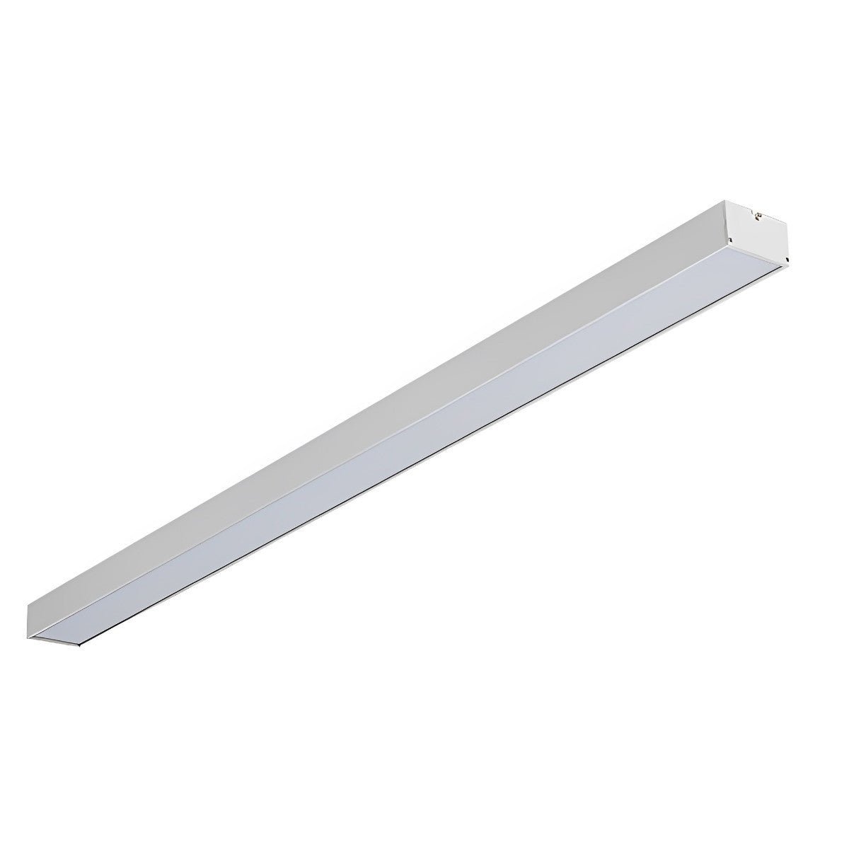 White Rectangle Strip LED Modern Recessed Hanging Light - Flyachilles