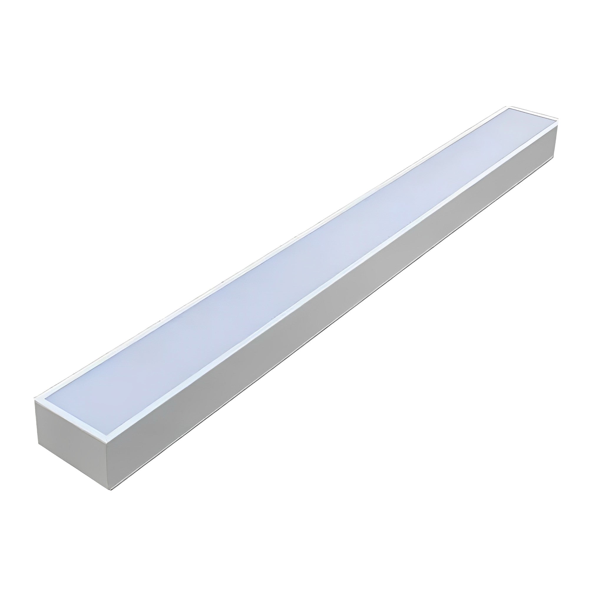 White Rectangle Strip LED Modern Recessed Hanging Light - Flyachilles