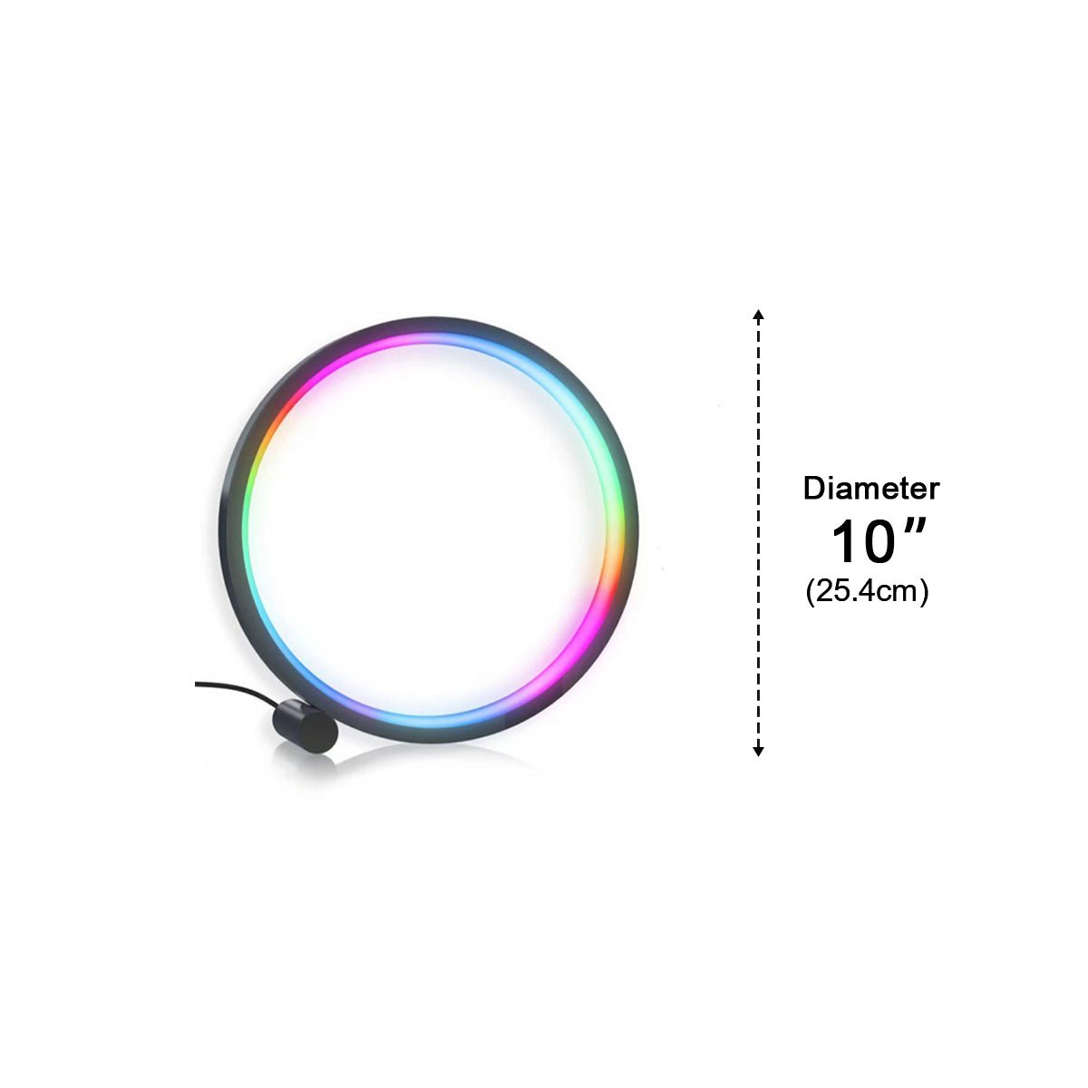 WIFI RGB Dimming Ring - Round Dynamic Ambient Night Lights Table Lamp - Flyachilles