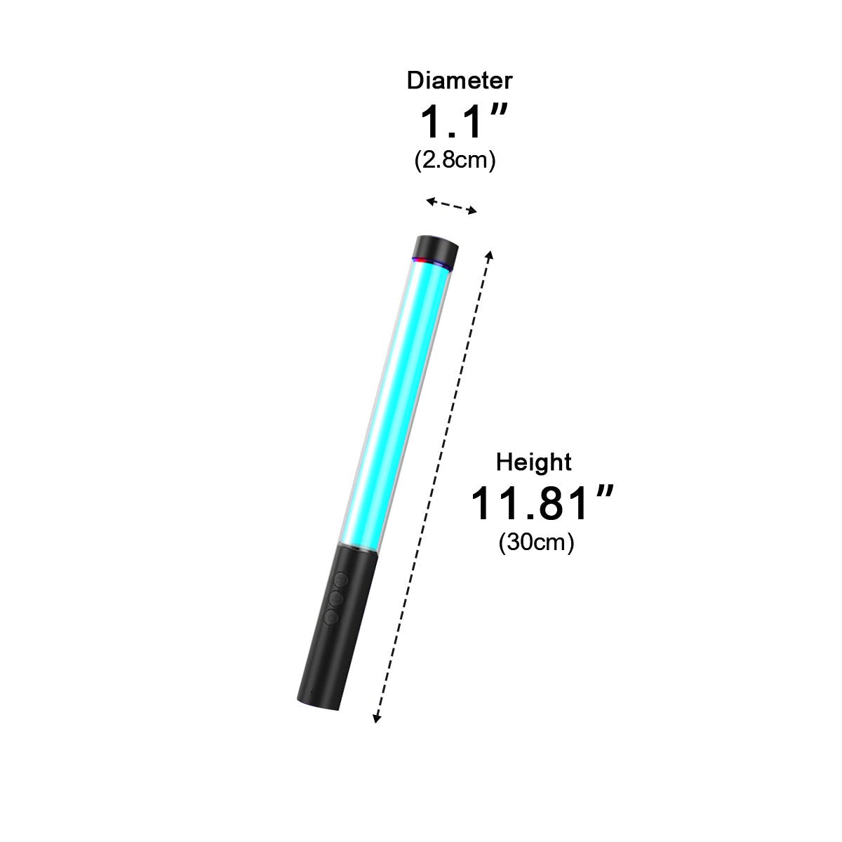 Wireless 360° LED Tube Handheld Light Stick Atmosphere Light - Flyachilles