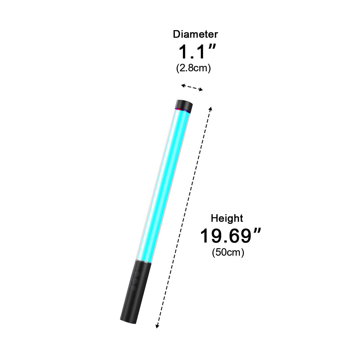 Wireless 360° LED Tube Handheld Light Stick Atmosphere Light - Flyachilles